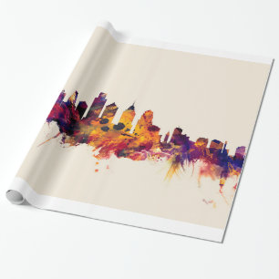Skyline Philadelphias Pennsylvania Geschenkpapier