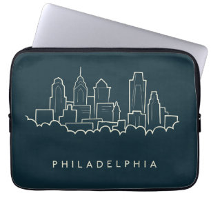 Skyline Philadelphias Pennsylvania Laptopschutzhülle