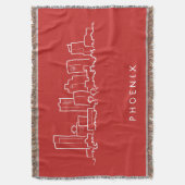 Skyline Phoenix Arizona Decke (Vorderseite Vertikal)