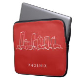 Skyline Phoenix Arizona Laptopschutzhülle (Vorderseite Links)