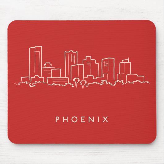 Skyline Phoenix Arizona Mousepad (Vorne)