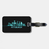 Skyline Pittsburgh Gepäckanhänger (Rückseite horizontal)