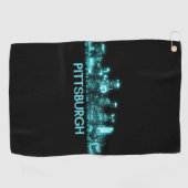 Skyline Pittsburgh Golfhandtuch (Horizontal)