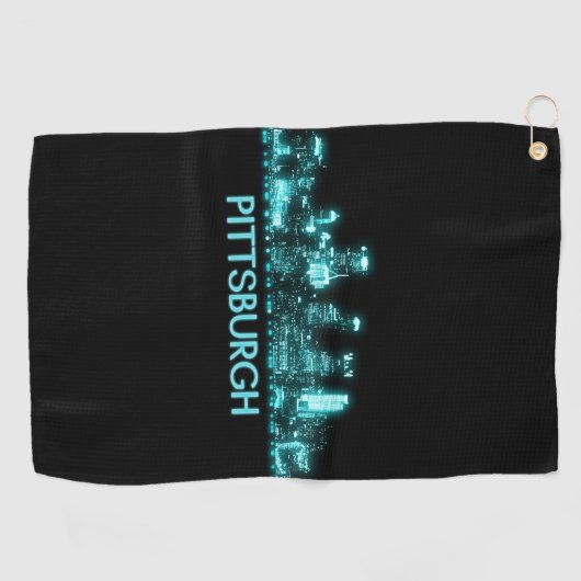 Skyline Pittsburgh Golfhandtuch (Horizontal)