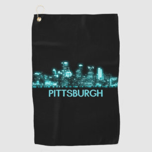 Skyline Pittsburgh Golfhandtuch