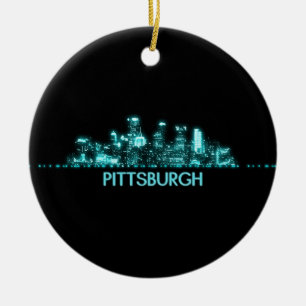 Skyline Pittsburgh Keramik Ornament