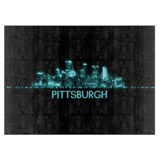 Skyline Pittsburgh Schneidebrett (Vorderseite)