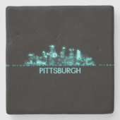 Skyline Pittsburgh Steinuntersetzer (Vorderseite)