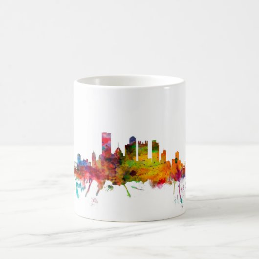 Skyline Pittsburghs Pennsylvania Kaffeetasse (Mittel)