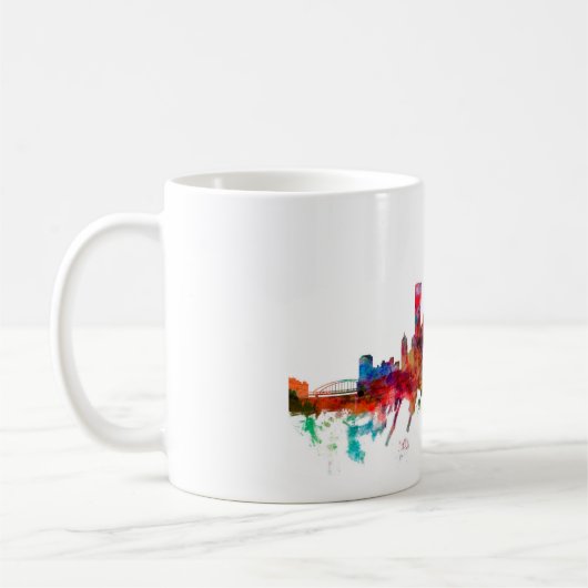 Skyline Pittsburghs Pennsylvania Kaffeetasse (Links)