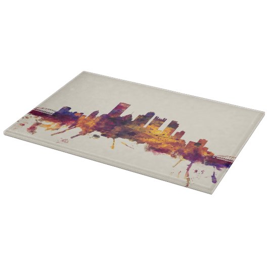 Skyline Pittsburghs Pennsylvania Schneidebrett (Ecke)