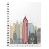 Skyline-Plakat Atlanta Notizblock (Vorderseite)