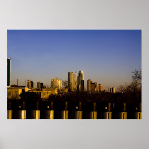 Skyline-Plakat Austins Texas Poster