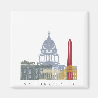 Skyline-Plakat der Washington DC