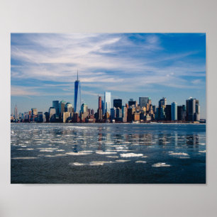 Skyline-Plakat New York Manhattan Poster
