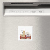 Skyline-Plakat von Mexico City Magnet (In Situ (Geschirrspüler))