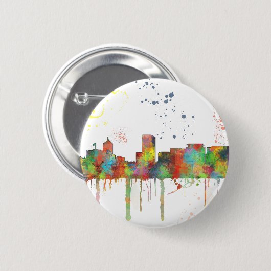 SKYLINE PORTLANDS OREGON BUTTON (Vorne & Hinten)