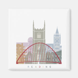 Skyline-Poster lesen Magnet