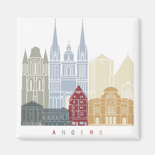 Skyline-Poster Magnet (Vorne)