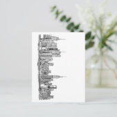 Skyline Postkarte (Stehend Vorderseite)