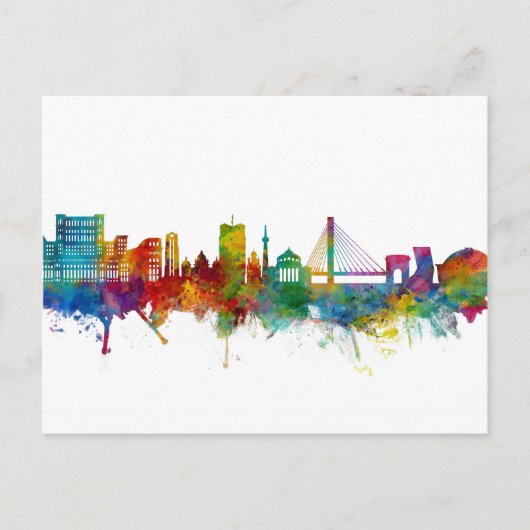 Skyline-Postkarte Bukarest Rumänien Postkarte (Vorderseite)