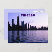 Skyline-Postkarte von Chicago Postkarte (Vorne/Hinten)