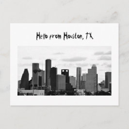 Skyline-Postkarte von Houston Postkarte