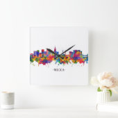 Skyline Quadratische Wanduhr (Zuhause)