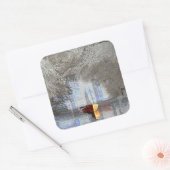 Skyline Quadratischer Aufkleber (Umschlag)