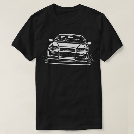 Skyline R34 GTR 2 T-Shirt (Design vorne)