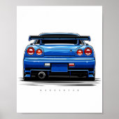 Skyline R34 GTR Poster (Vorne)
