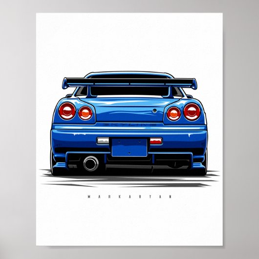 Skyline R34 GTR Poster (Vorne)