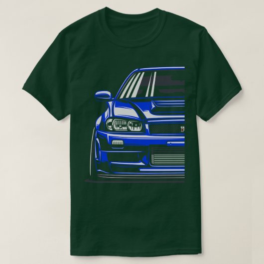 Skyline R34 GTR T-Shirt (Design vorne)