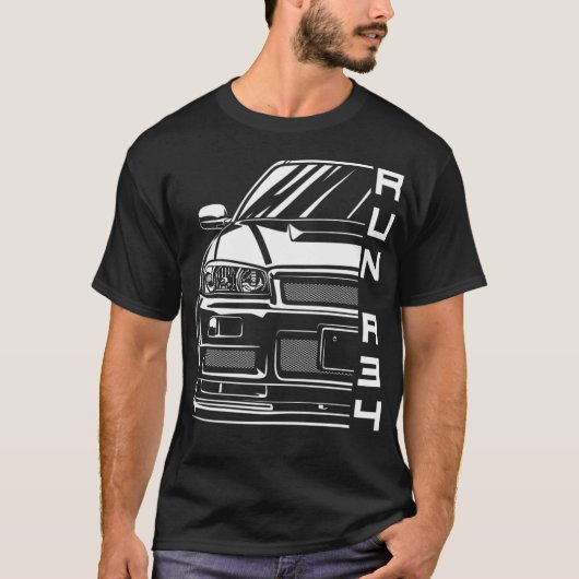 Skyline R34 T-Shirt (Vorderseite)