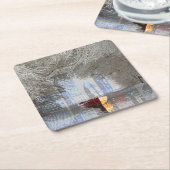 Skyline Rechteckiger Pappuntersetzer (angewinkelt)