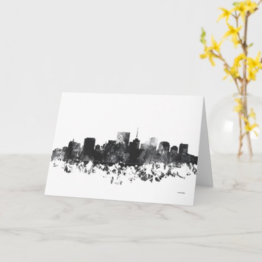 SKYLINE RICHMONDS VIRGINIA KARTE (Gelbe Blume)