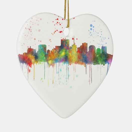 SKYLINE RICHMONDS VIRGINIA KERAMIKORNAMENT (Rechts)