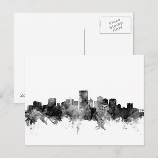 Skyline Richmonds Virginia Postkarte (Vorne/Hinten)