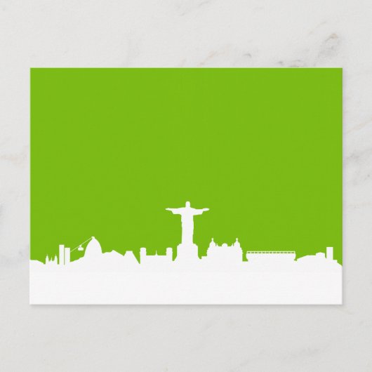 Skyline Rio de Janeiro Postkarte (Vorderseite)