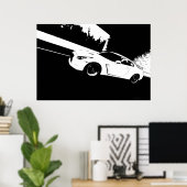 Skyline Rolling Shot Poster (Heimbüro)