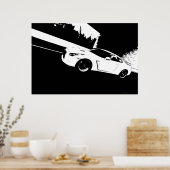 Skyline Rolling Shot Poster (Küche)