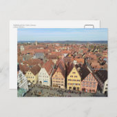 Skyline Rothenburg ob der Tauber, Deutschland Postkarte (Vorne/Hinten)