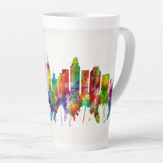 Skyline San Antonio Texas Milchtasse (Rechte Ecke)