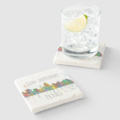 SKYLINE SAN ANTONIO TEXAS STEINUNTERSETZER (Seitenansicht)