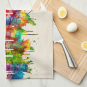 Skyline San Diego Geschirrtuch (Viertel Falte)