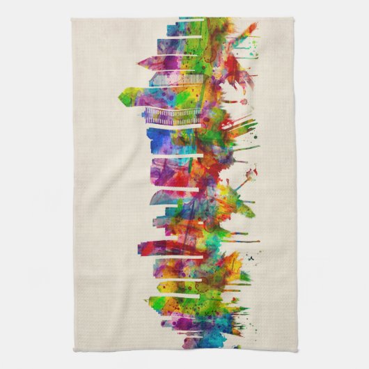 Skyline San Diego Geschirrtuch (Vertikal)