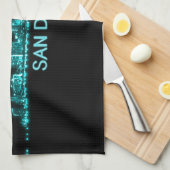 Skyline San Diego Geschirrtuch (Viertel Falte)