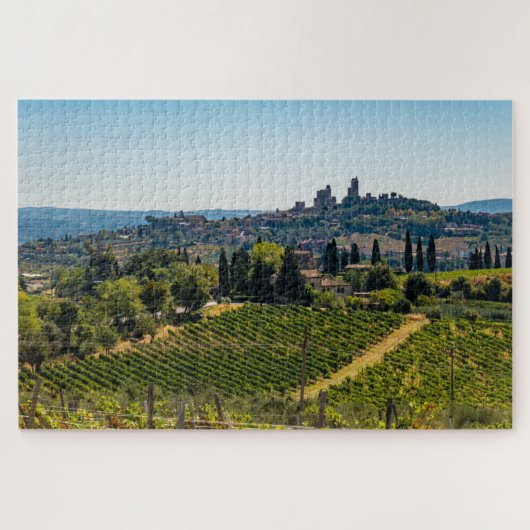 Skyline San Gimignano, Toskana, Italien Puzzle (Horizontal)