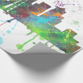 SKYLINE SEATTLES WASHINGTON GESCHENKPAPIER (Ecke)