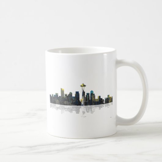Skyline Seattles Washington Kaffeetasse (Rechts)